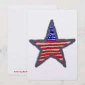 Amerikaanse vlag ster kaart (Voorkant / Achterkant)