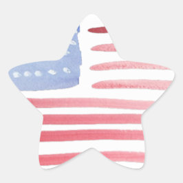 Amerikaanse vlag ster sticker
