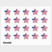 Amerikaanse vlag ster sticker (Vel)