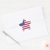 Amerikaanse vlag ster sticker (Envelop)