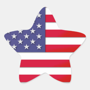 Amerikaanse vlag ster sticker