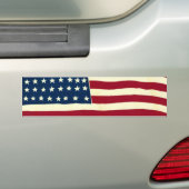 -Amerikaanse vlag, sterren en staven Bumpersticker (Op auto)