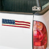 -Amerikaanse vlag, sterren en staven Bumpersticker (Op Truck)