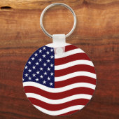 Amerikaanse vlag/sterren en staven sleutelhanger (Voorkant)