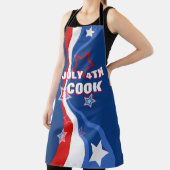 Amerikaanse vlag sterren en strepen aangepaste tek schort (Insitu)