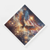 Amerikaanse vlag - Sterren en strepen - Bald Eagle Servet (Hoek)