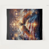 Amerikaanse vlag - Sterren en strepen - Bald Eagle Wandkleed (Voorkant (horizontaal))