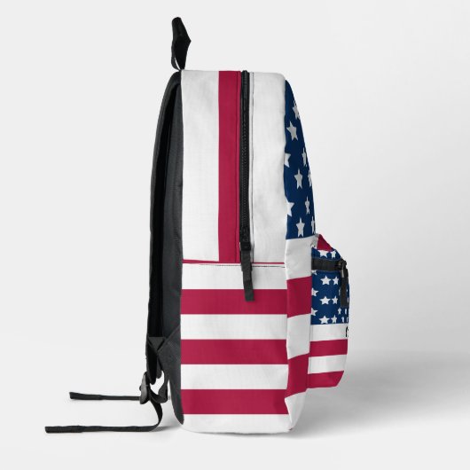 Amerikaanse vlag sterren en strepen bedrukte rugzak (Links)