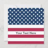 Amerikaanse vlag sterren en strepen kaart (Voorkant)