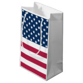 Amerikaanse vlag sterren en strepen klein cadeauzakje (Achterkant Gekanteld)