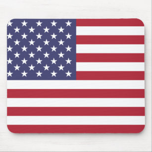 Amerikaanse vlag sterren en strepen muismat