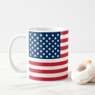 Amerikaanse vlag sterren en strepen patriottisch koffiemok