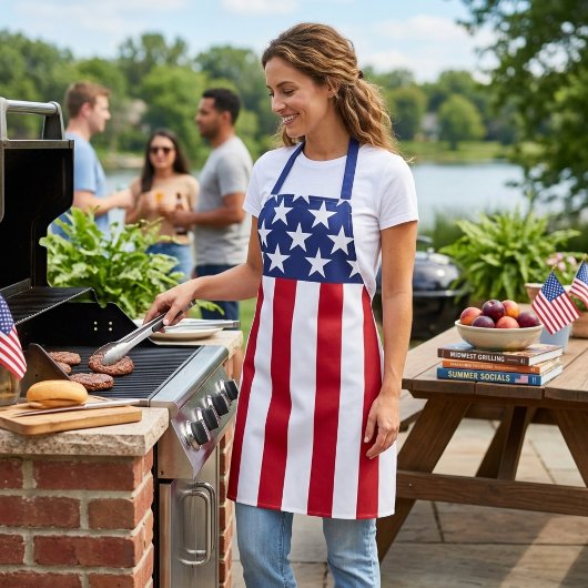 Amerikaanse vlag sterren en strepen schort