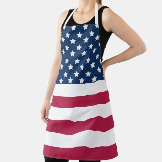 Amerikaanse vlag sterren en strepen schort (Insitu)