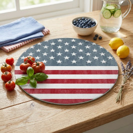 Amerikaanse vlag sterren en strepen snijplank