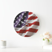 Amerikaanse vlag - sterren en stripes grote klok (Huis)