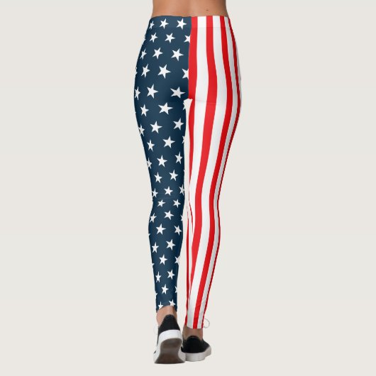 Amerikaanse vlag | Sterren en stripes Leggings (Achterkant)