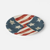 Amerikaanse vlag: sterren en stripes papieren bordje (Gekanteld)