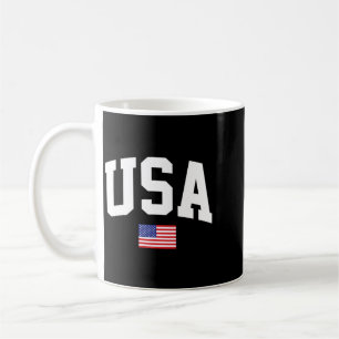 Amerikaanse Vlag Sterren Es 4e Juli Patriottische Koffiemok