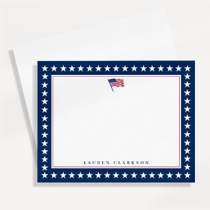 Amerikaanse vlag sterren rand 4 juli briefkaart