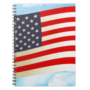 Amerikaanse Vlag Sterren Strepen Eer Vrijheid Troe Notitieboek