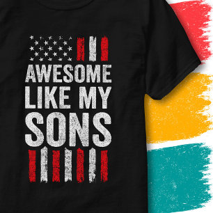 Amerikaanse Vlag Sterren Strepen Geweldig Net als T-shirt