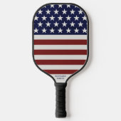 Amerikaanse vlag sterren, strepje je eigen tekst pickleball paddle