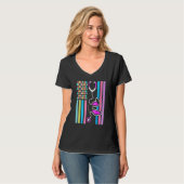 Amerikaanse vlag Stethoscoop Bunny Nurse Doctor T-shirt (Voorkant volledig)