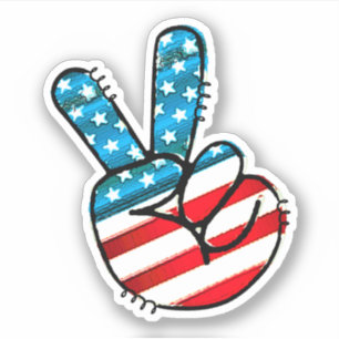 Amerikaanse vlag sticker
