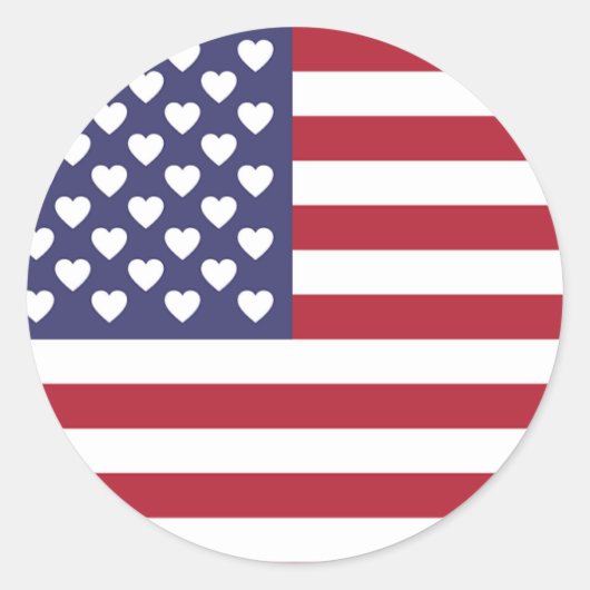 Amerikaanse vlag sticker (Voorkant)