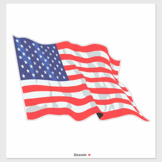 Amerikaanse vlag sticker (Vel)