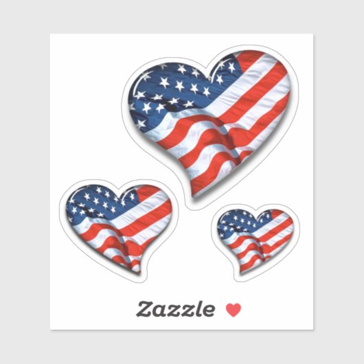 Amerikaanse vlag sticker (Vel)