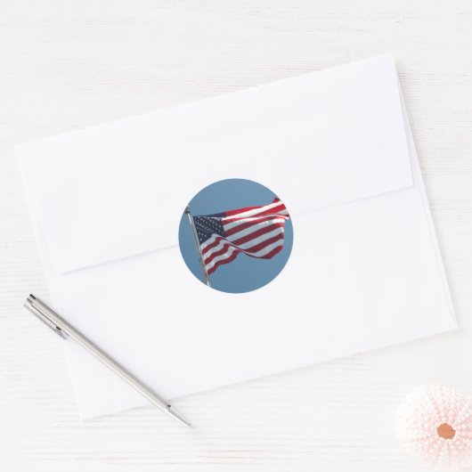 Amerikaanse vlag Sticker (Envelop)
