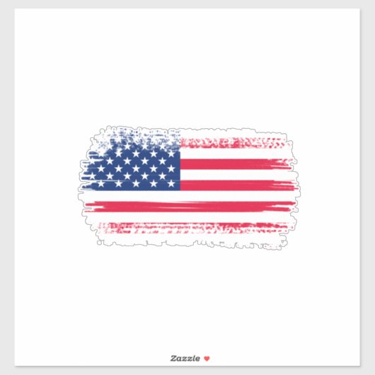 Amerikaanse vlag sticker (Vel)