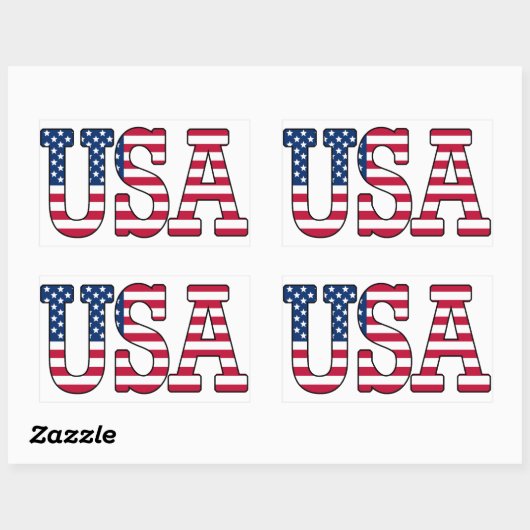 Amerikaanse vlag Sticker (Vel)