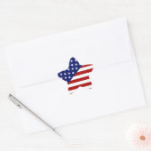 Amerikaanse vlag Sticker (Envelop)