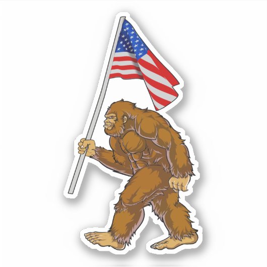 Amerikaanse vlag sticker (Voorkant)