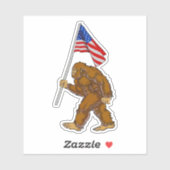 Amerikaanse vlag sticker (Vel)