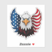 Amerikaanse vlag sticker (Vel)