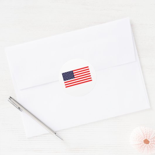 Amerikaanse vlag Sticker (Envelop)