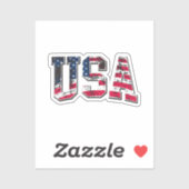 Amerikaanse vlag sticker (Vel)