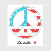 Amerikaanse vlag sticker (Vel)