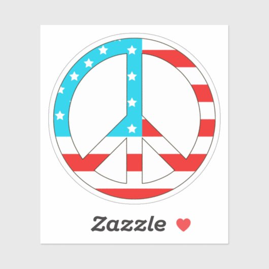 Amerikaanse vlag sticker (Vel)