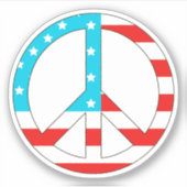 Amerikaanse vlag sticker (Voorkant)