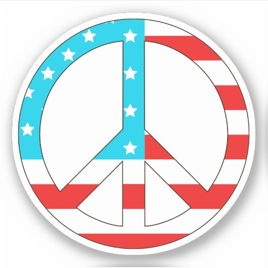 Amerikaanse vlag sticker (Voorkant)