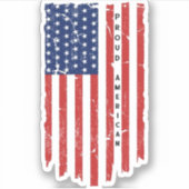 Amerikaanse vlag Sticker (Voorkant)