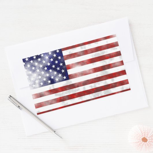 Amerikaanse vlag Sticker (Envelop)