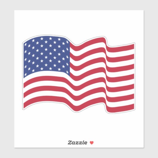 Amerikaanse vlag Sticker (Vel)