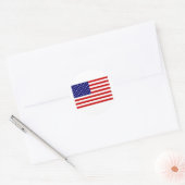 Amerikaanse vlag Sticker (Envelop)