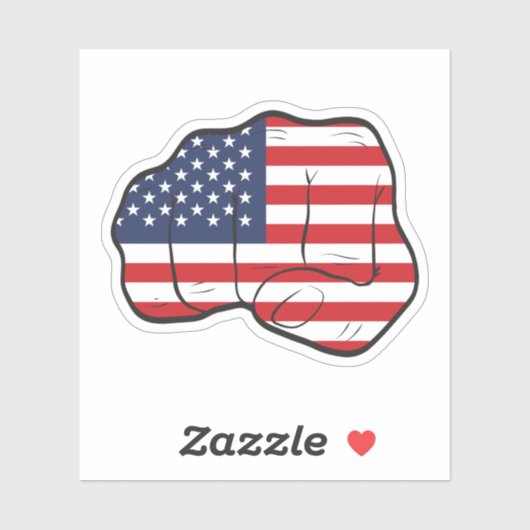 Amerikaanse vlag sticker (Vel)